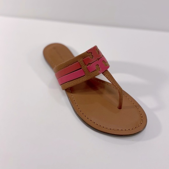 New Tory Burch Leigh  Flip-Flop Sandals - Picture 6 of 13